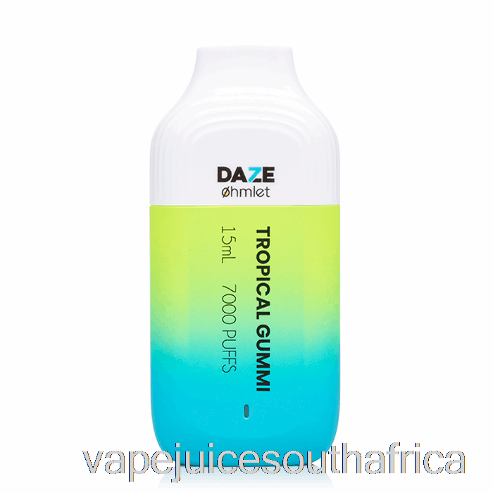 Vape Juice South Africa 7 Daze Ohmlet 7000 0% Zero Nicotine Disposable Tropical Gummi